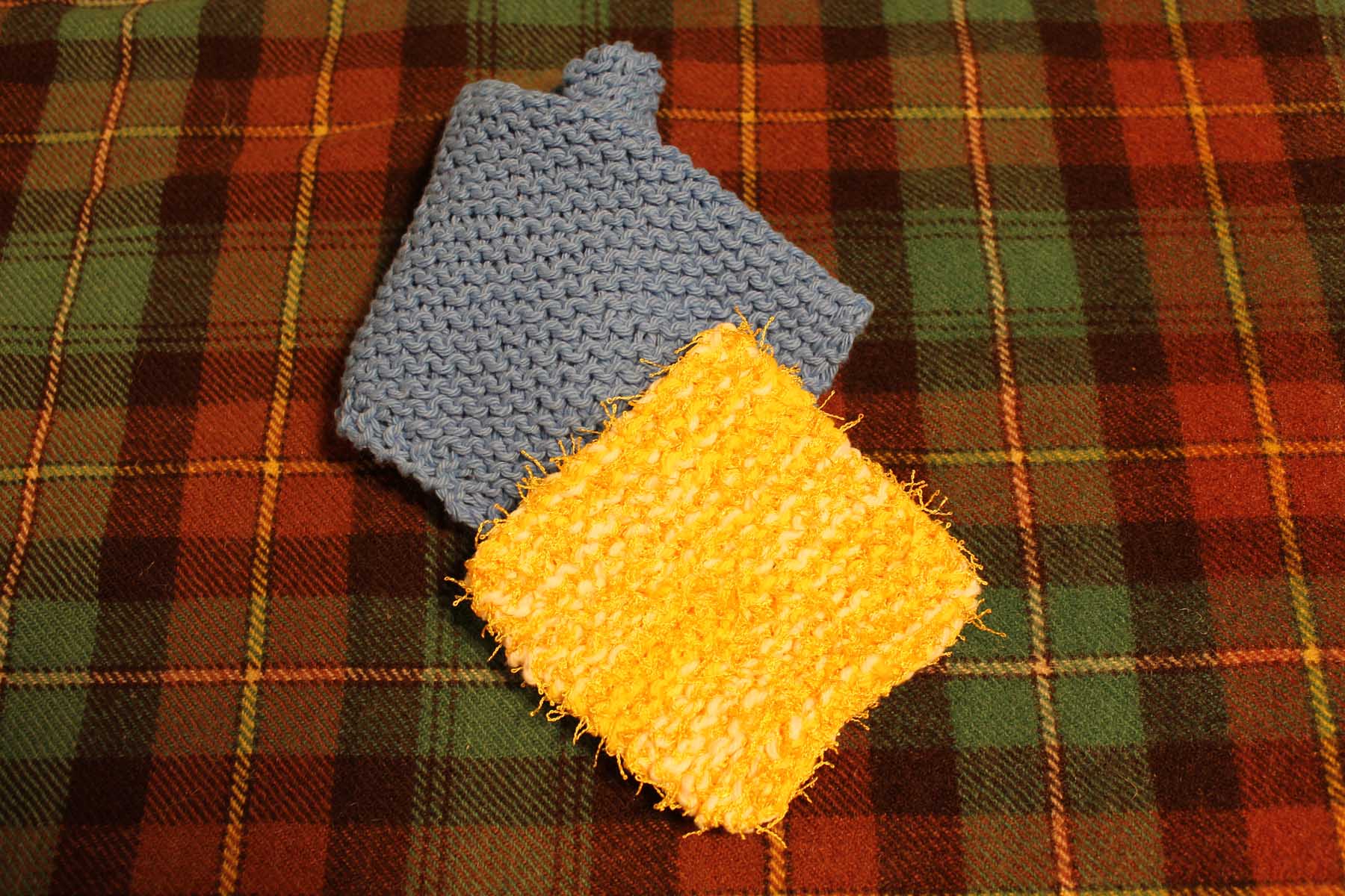 Handknit Dish Cloth and Scrubbies