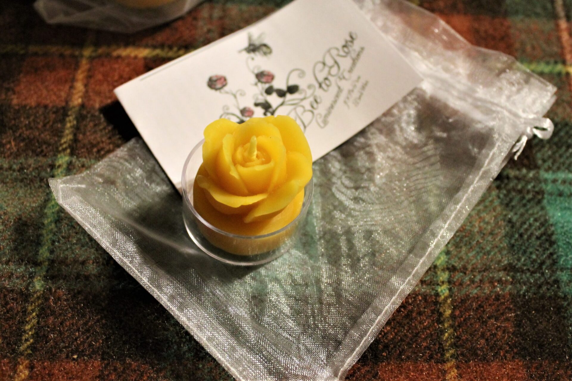 Rose Beeswax Tealight Candle