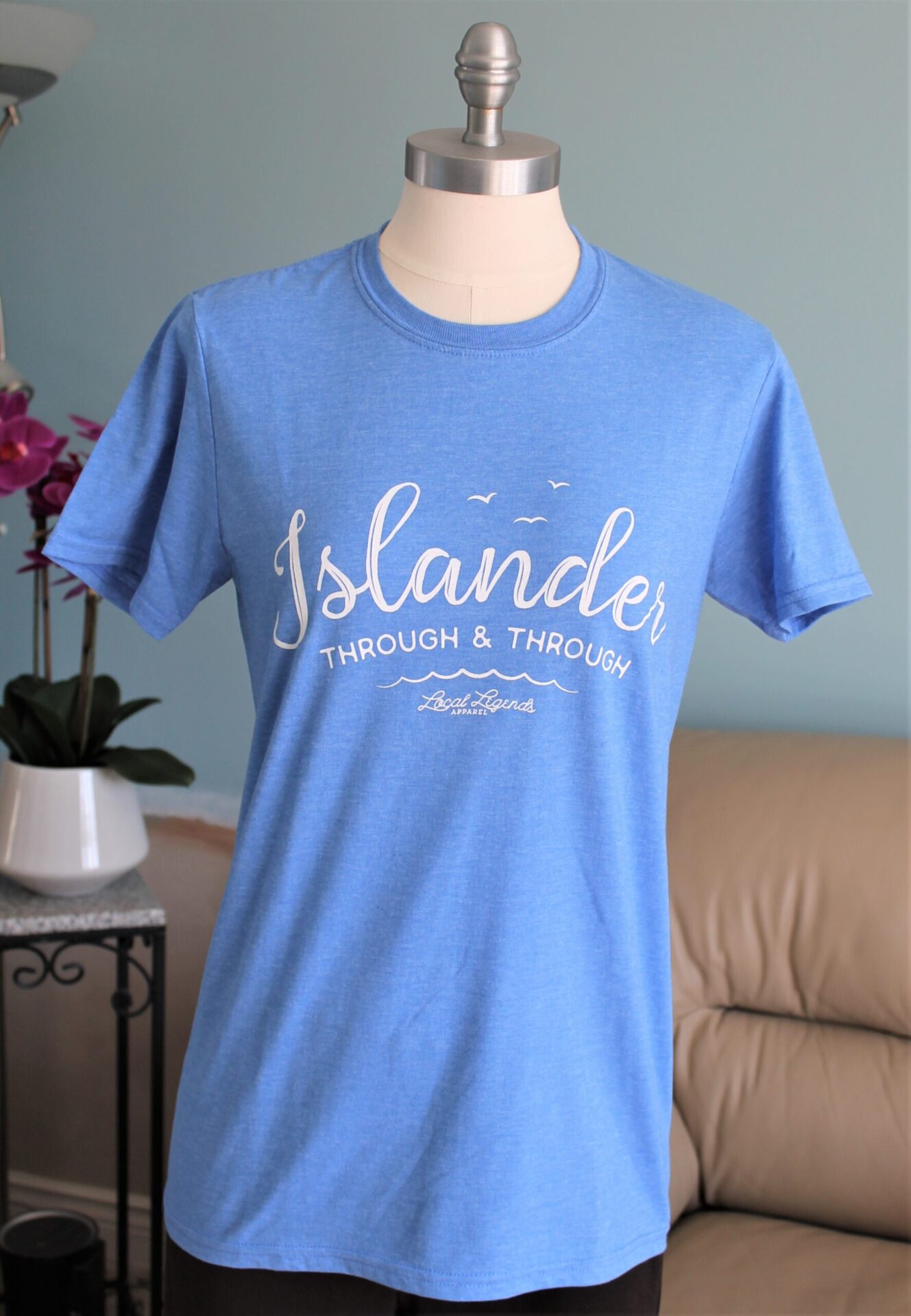 Islander through and through T-Shirt Blue - Image 3