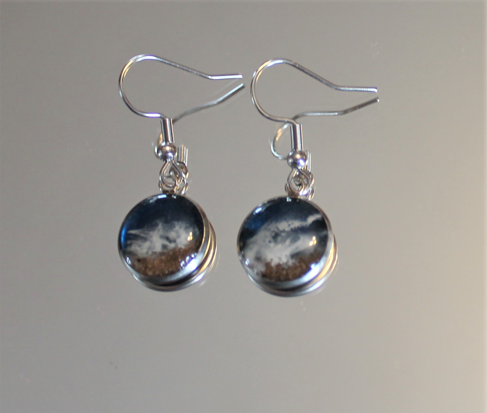 PEI Sand and Resin Earrings