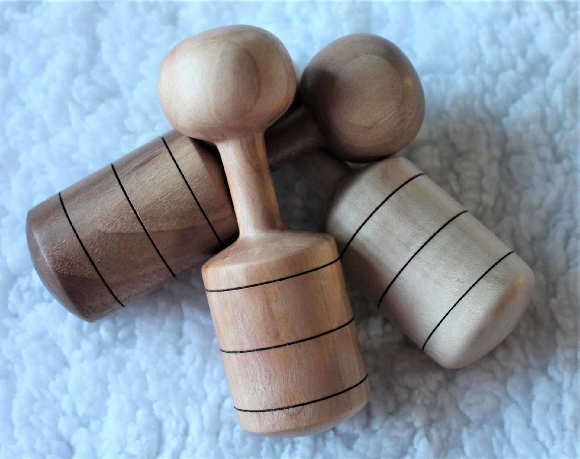 Baby Rattle - hand turned