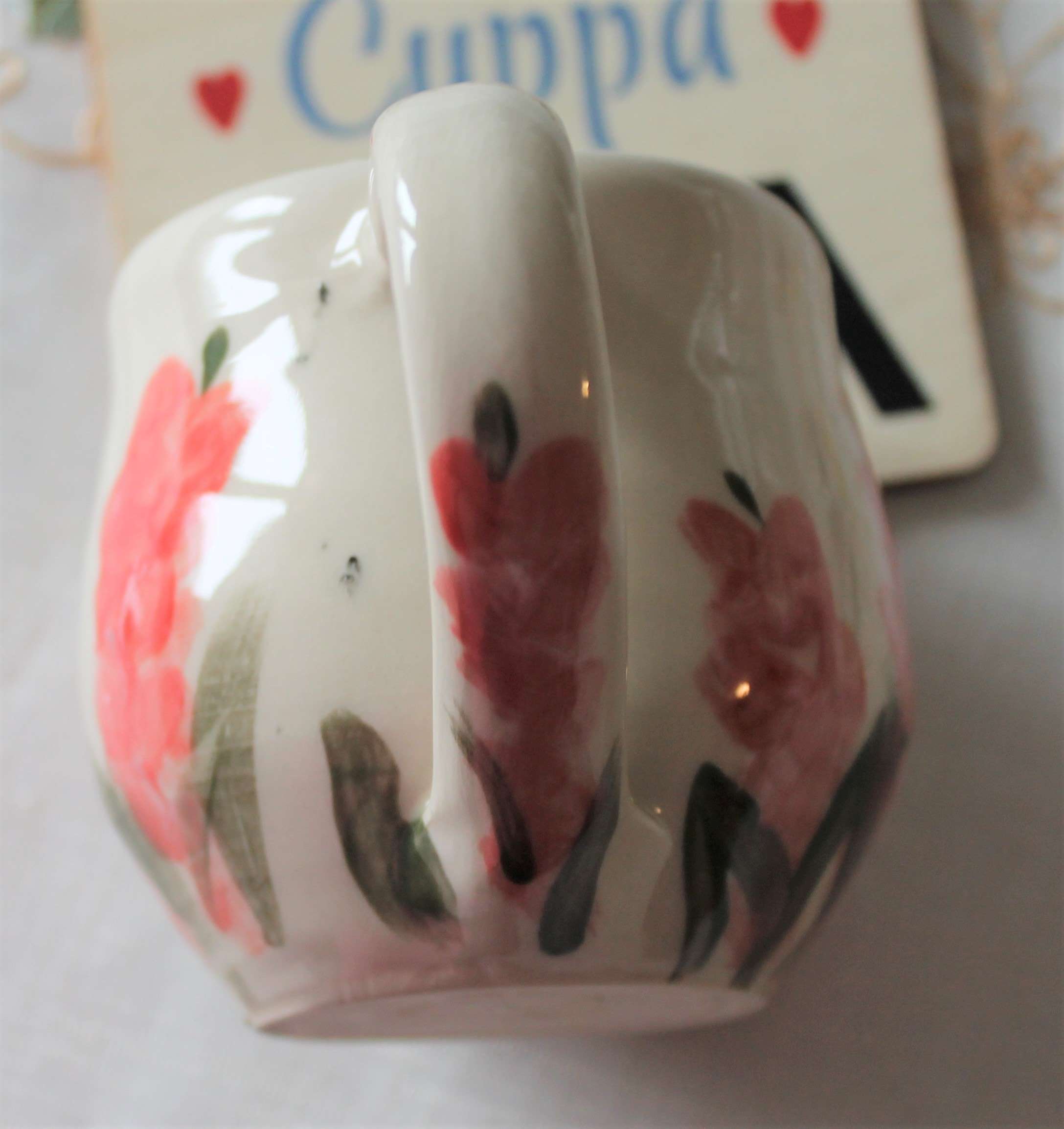 Hand painted pottery Teacup