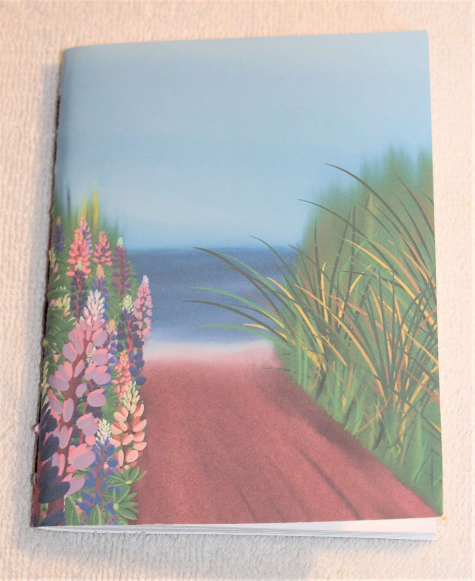 Journal - PEI Beach with Lupins, softcover