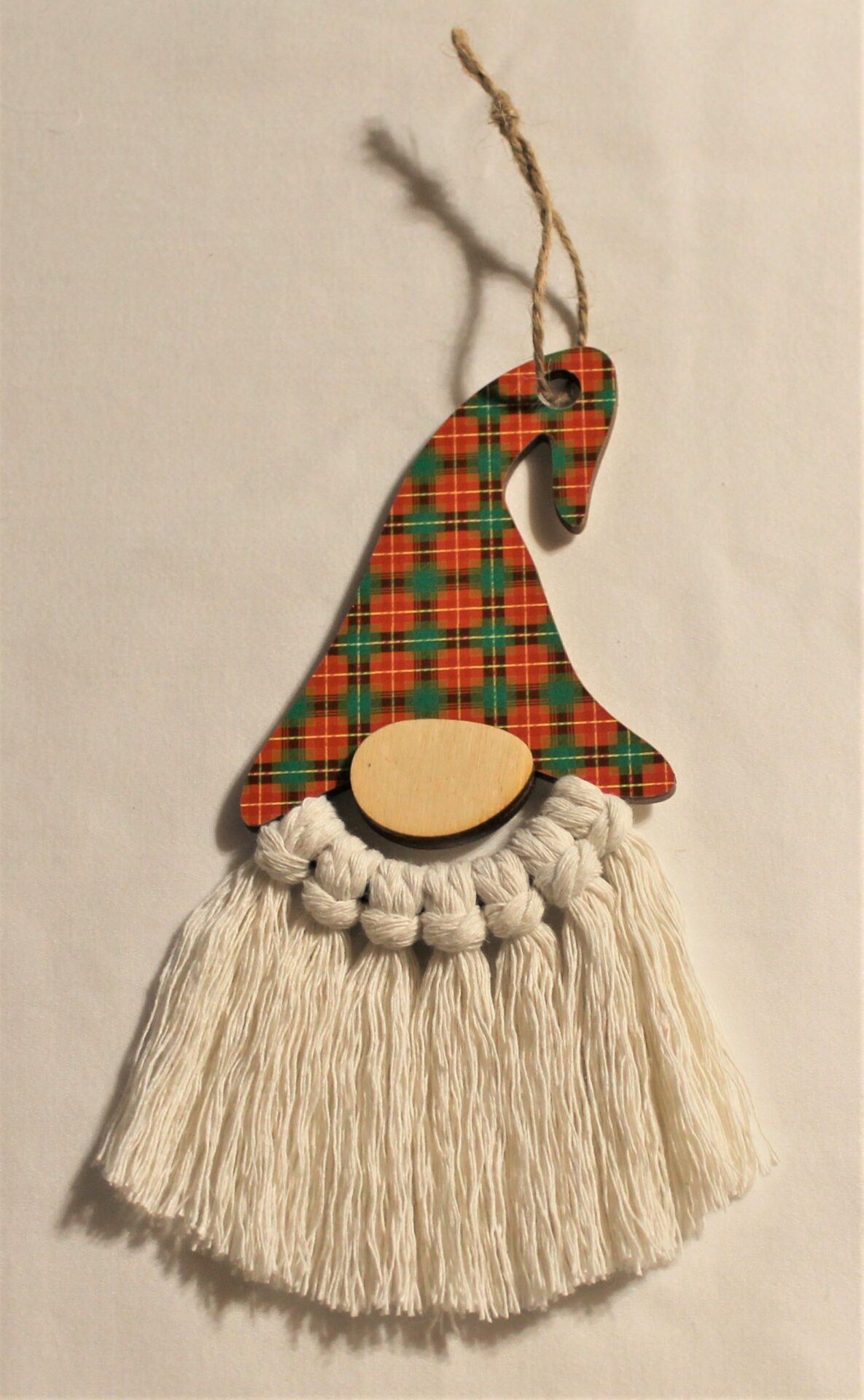 Gnome Ornament with PEI Tartan